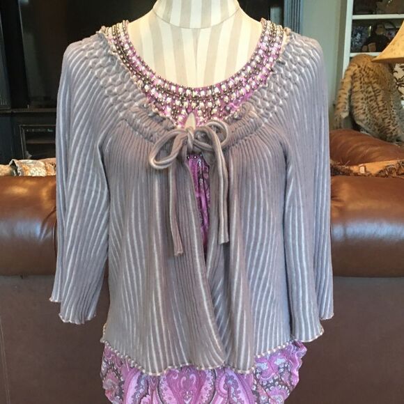 JEWELED TANK & Cardigan Set! - Picture 1 of 16